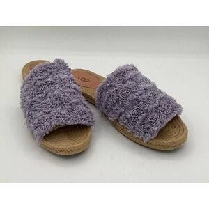 UGG Women's Purple Terry Cloth Espadrille Slide Sandals Size‎ 9.5